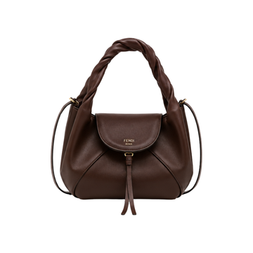 Fendi Mini Spy Bag Dark Brown Calfskin Leather Bag - image 1