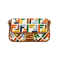Fendi Multicolor Canvas Baguette Bag - image 1