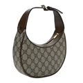 Gucci GG Supreme Azalea Half-Moon Bag – Brown - View 2