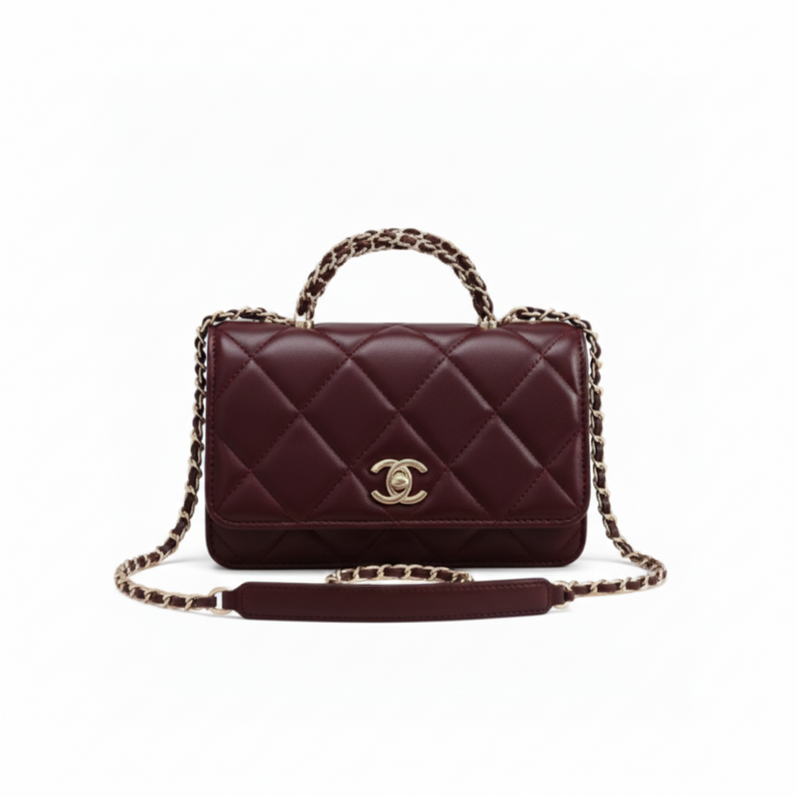 Chanel Bag | Mini Top Handle Shoulder Bag Leather