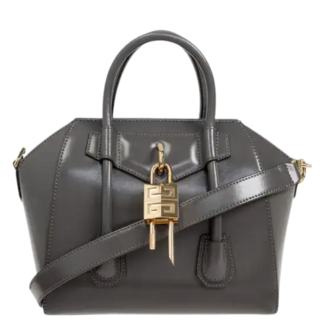 Givenchy Mini Antigona Lock Bag – Grey - View 1