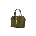 Givenchy Mini Antigona Lock Top Handle Leather Bag – Olive Green - View 2