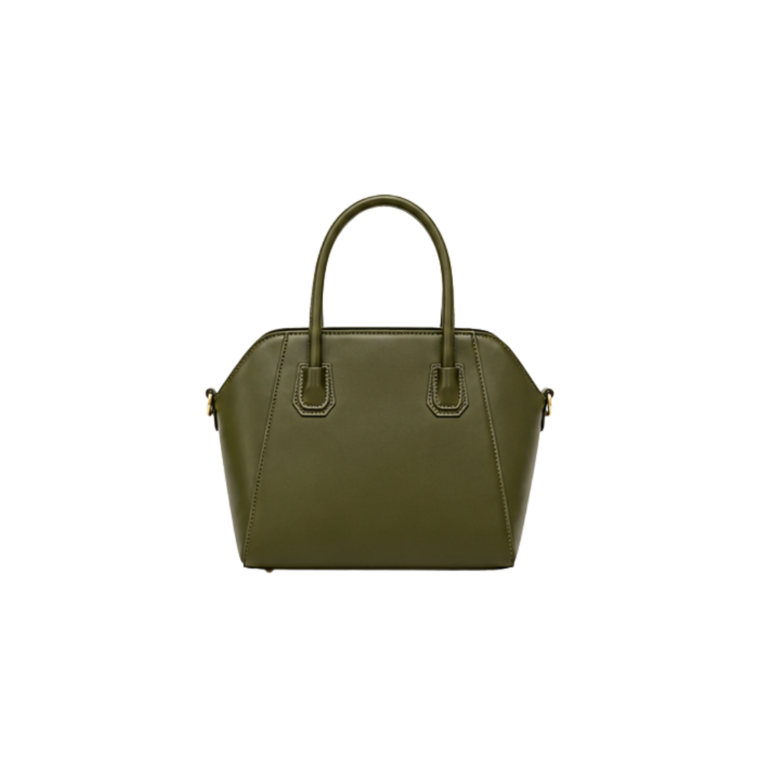 Givenchy Mini Antigona Lock Top Handle Leather Bag – Olive Green - View 4