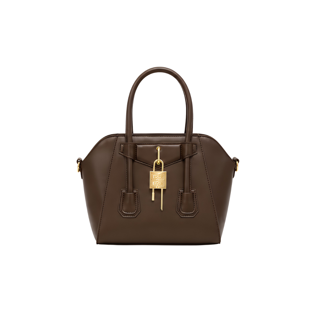 Givenchy Toy Lock Antigona Leather Bag – Brown - View 1