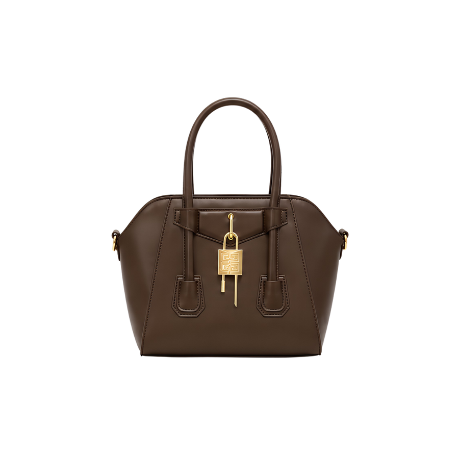 Givenchy Toy Lock Antigona Leather Bag – Brown - View 1
