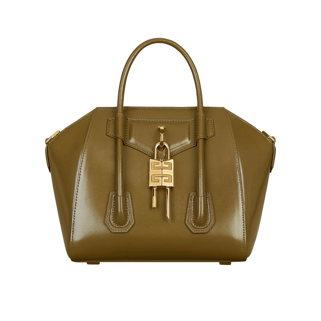 Givenchy Box-Style Leather Bag – Dark Khaki - View 1