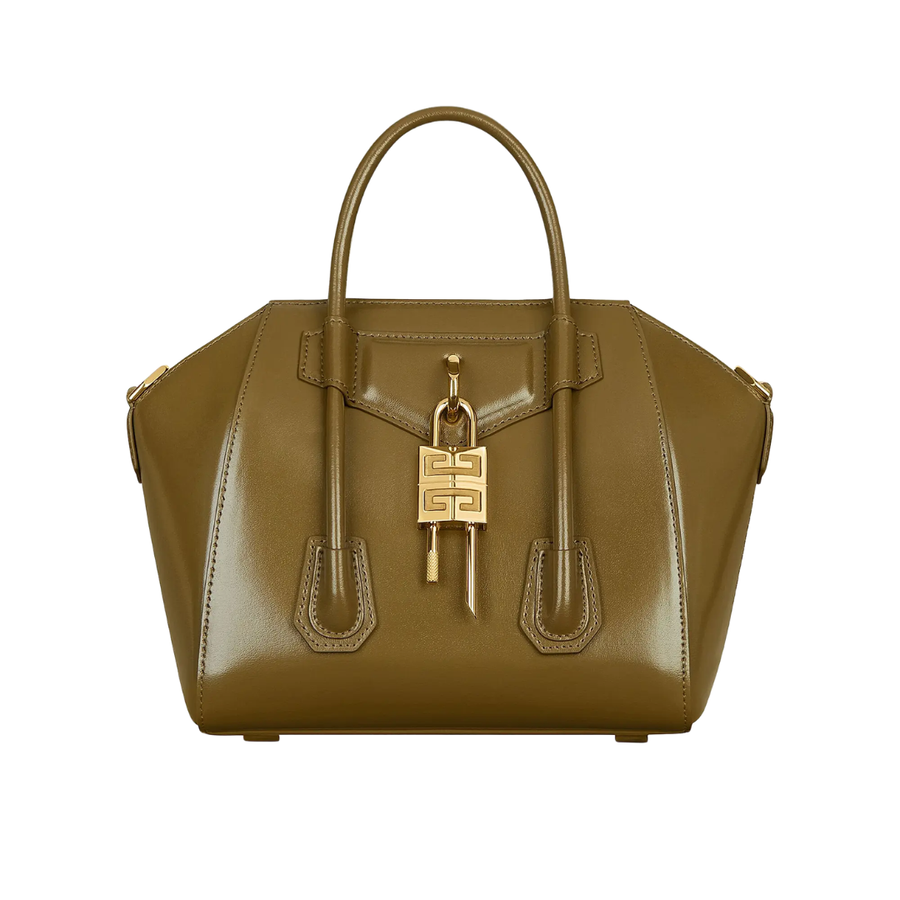 Givenchy Box-Style Leather Bag – Dark Khaki - View 1
