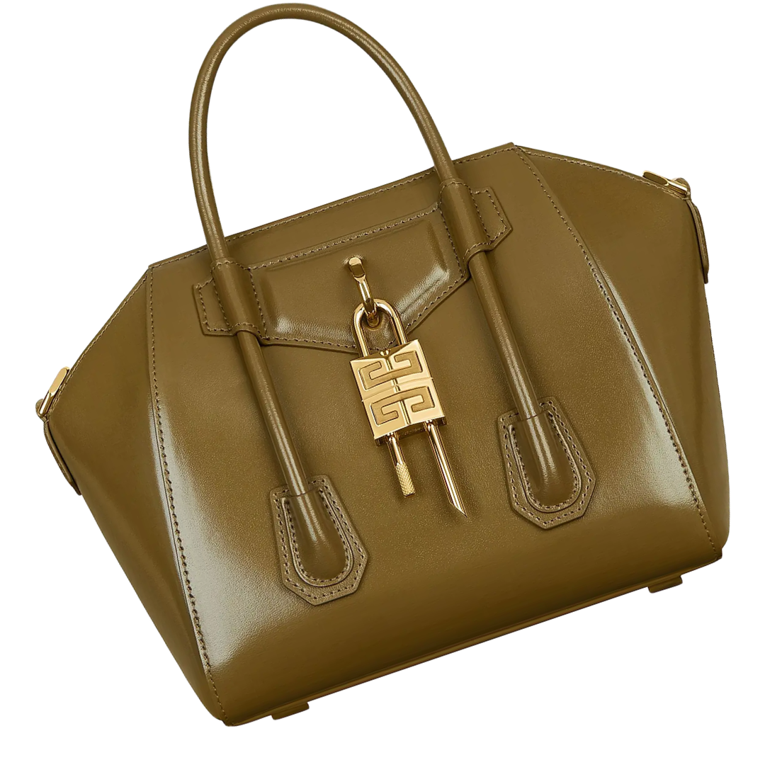 Givenchy Box-Style Leather Bag – Dark Khaki - View 2