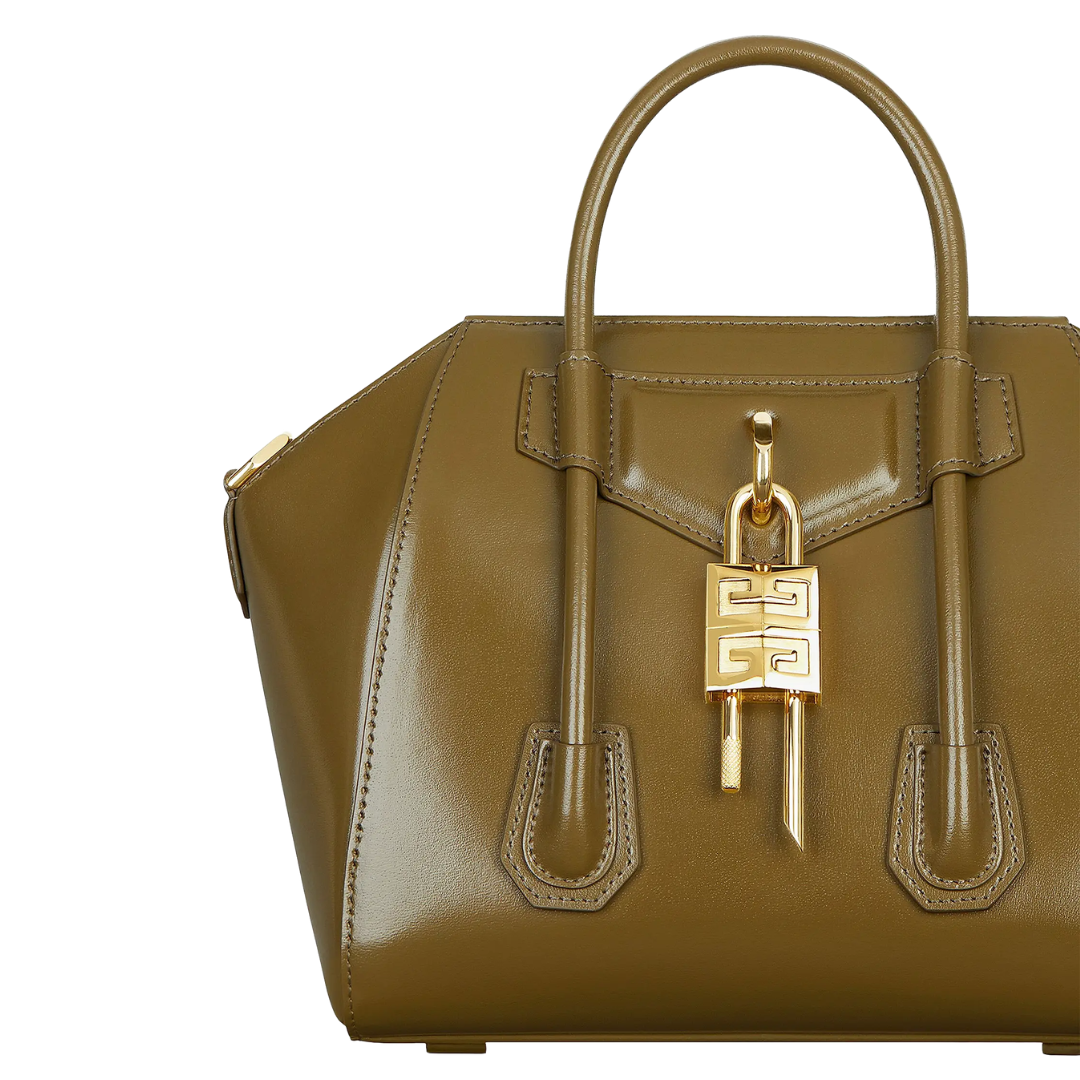 Givenchy Box-Style Leather Bag – Dark Khaki - View 3