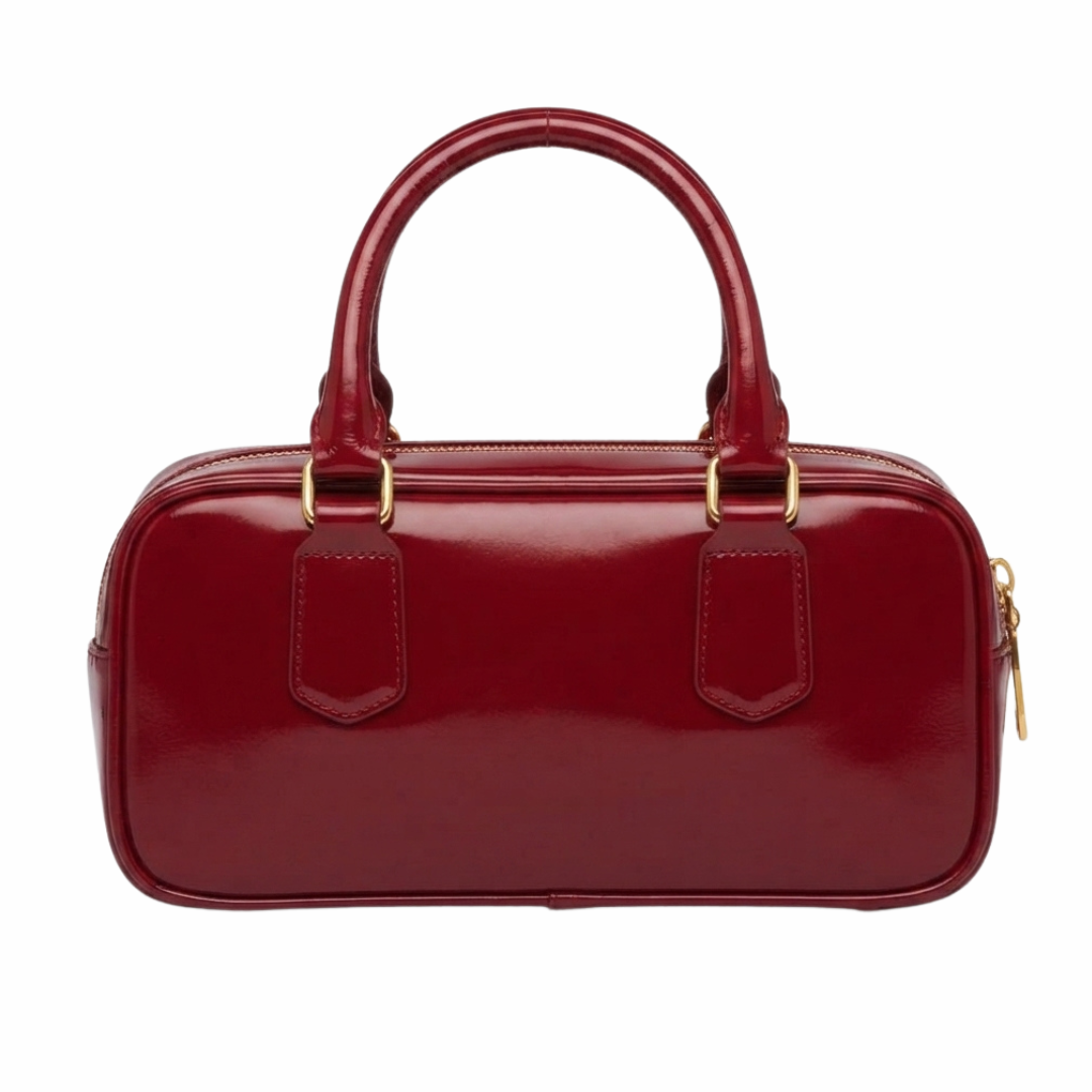 Miu Miu Bowling Bag – Glossy Cherry Red - View 1