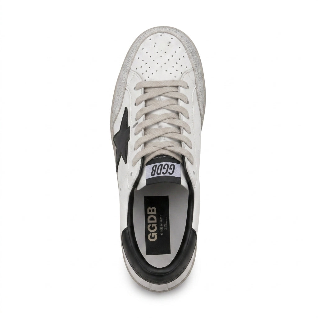 Golden Goose Ball Star Sneakers – White & Black - View 2
