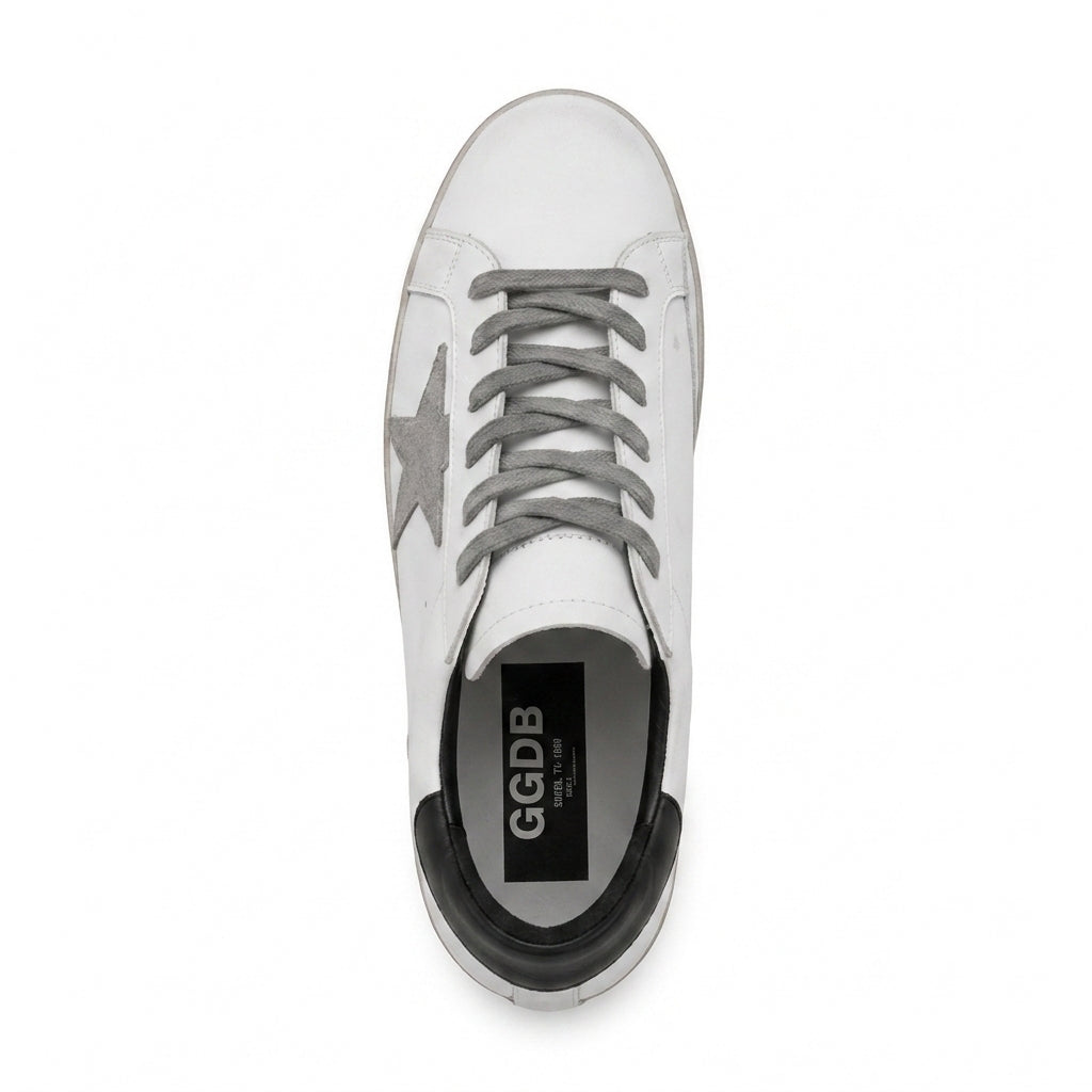 Golden Goose Super-Star Sneakers – Grey Suede Star - View 1