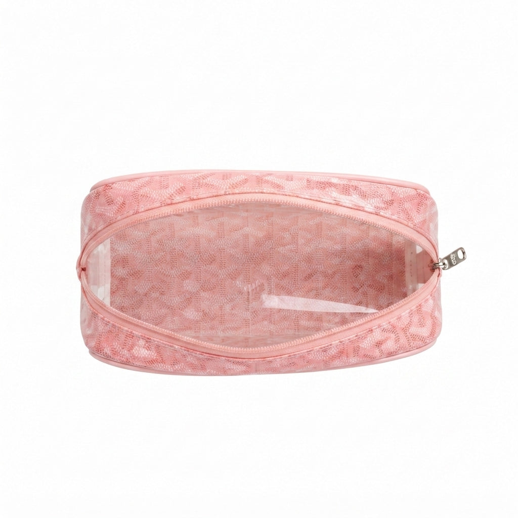 Goyard Goyardine Cosmetic Toiletry Pouch Set – Pink - View 2