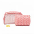 Goyard Goyardine Cosmetic Toiletry Pouch Set – Pink - View 3