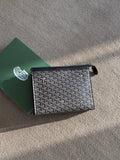 Goyard Pattern Clutch – Grey - View 5