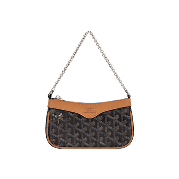 Goyard Goyardine Canvas Mini Shoulder Bag – Black - View 1