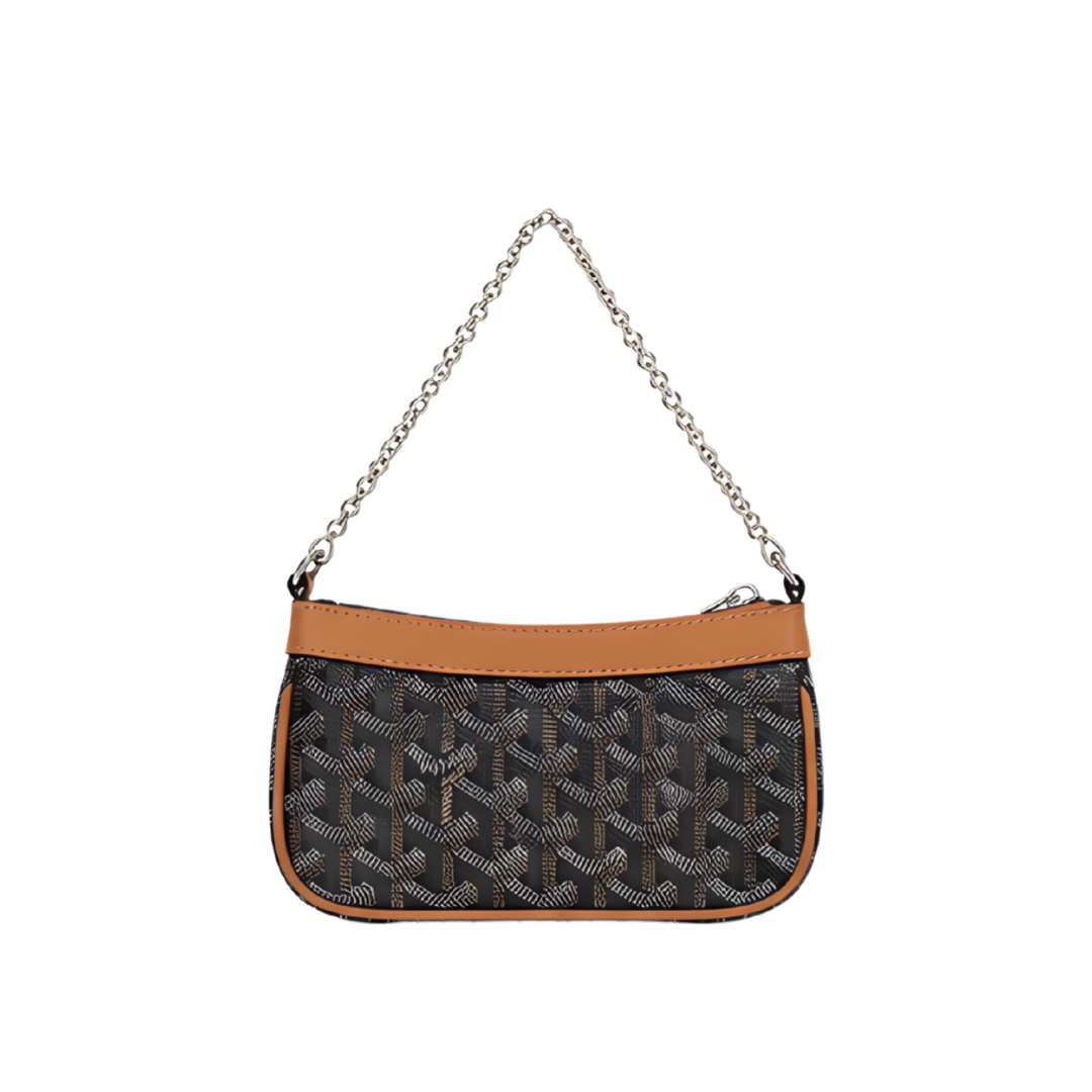 Goyard Goyardine Canvas Mini Shoulder Bag – Black - View 4