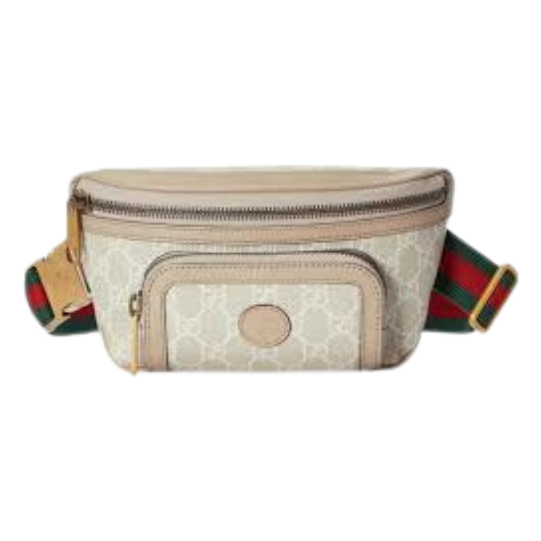 Gucci Interlocking G Canvas Belt - View 1