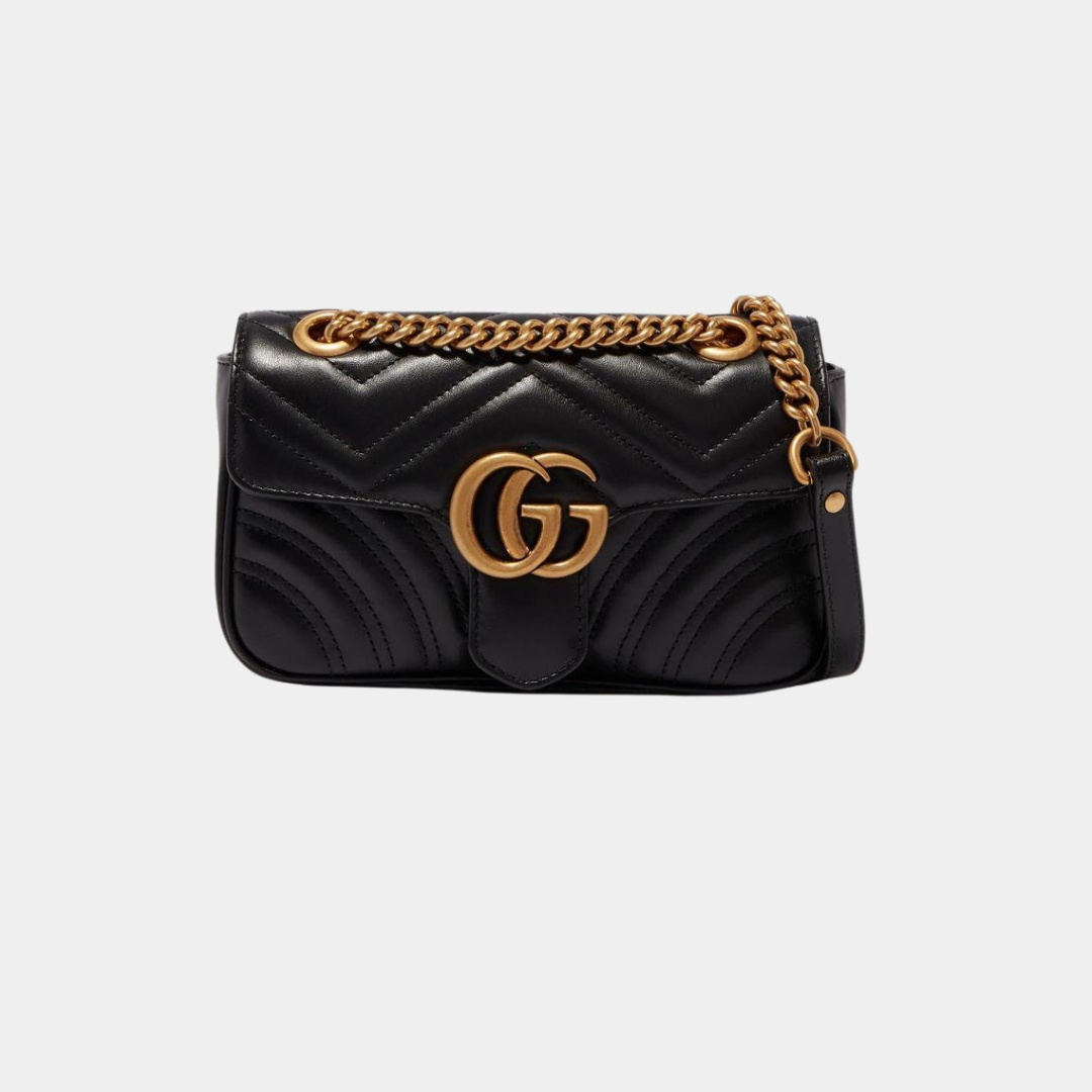 Gucci Marmont Mini Shoulder Bag – Gold - View 1