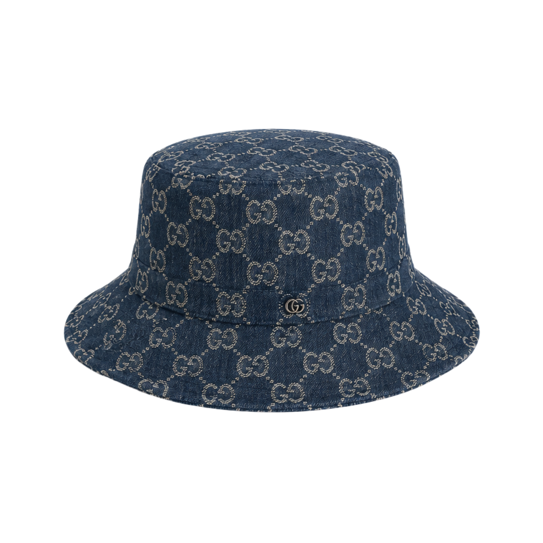Gucci GG Canvas Bucket Hat Navy Blue – product view