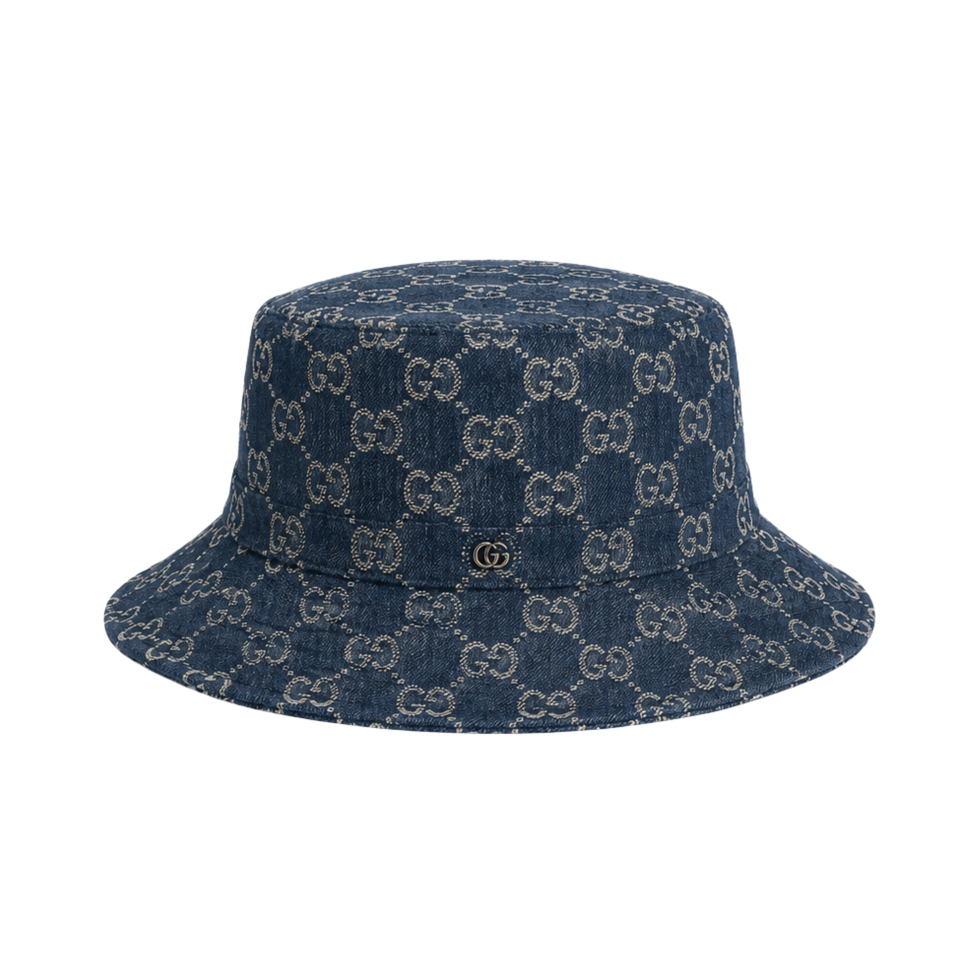 Gucci GG Canvas Bucket Hat Navy Blue – product view
