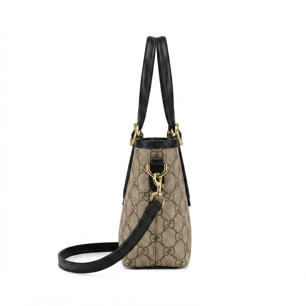 Gucci GG Canvas-Style Top-Handle Bag – Black - View 3
