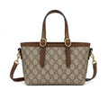 Gucci GG Canvas-Style Top-Handle Bag – Brown - View 1