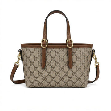 Gucci GG Canvas-Style Top-Handle Bag – Brown - View 1