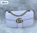Gucci GG Marmont Shoulder Bag – White - View 4