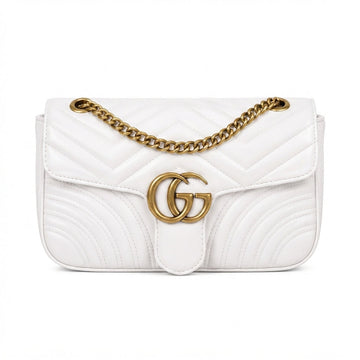 Gucci GG Marmont Shoulder Bag – White - View 1