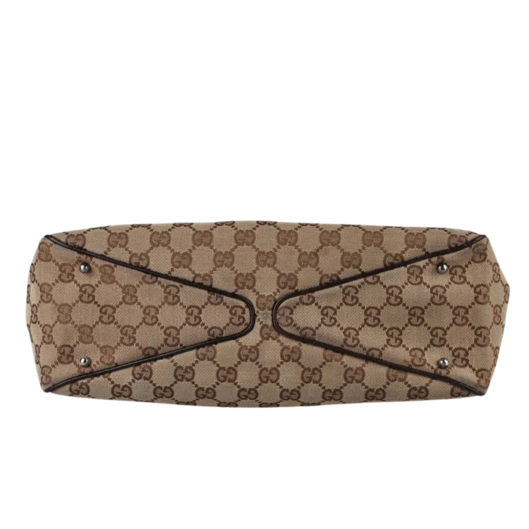 Gucci Monogram Tote Bag – Brown - View 3