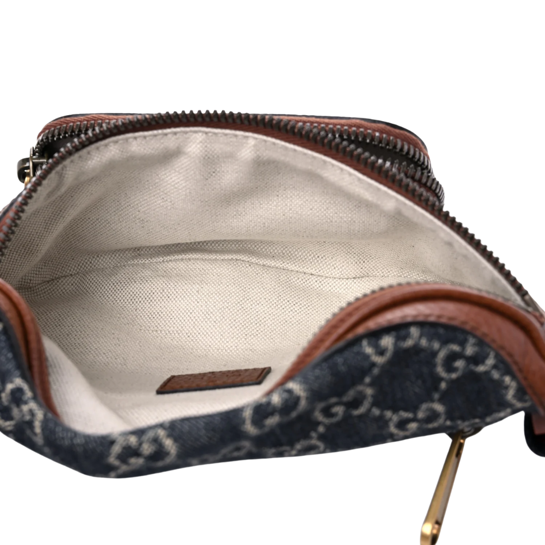 Gucci GG Monogram Bag – Blue & Brown - View 4
