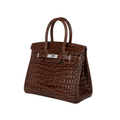 Hermes Dark Brown Crocodile Bag - image 2
