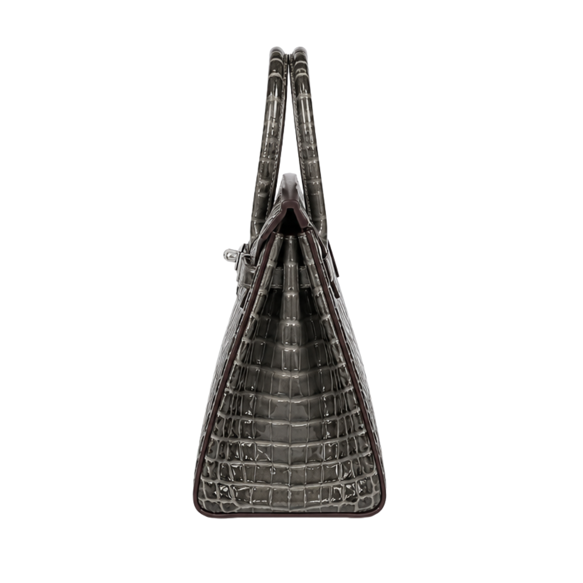 Hermes Grey Crocodile Bag - image 3