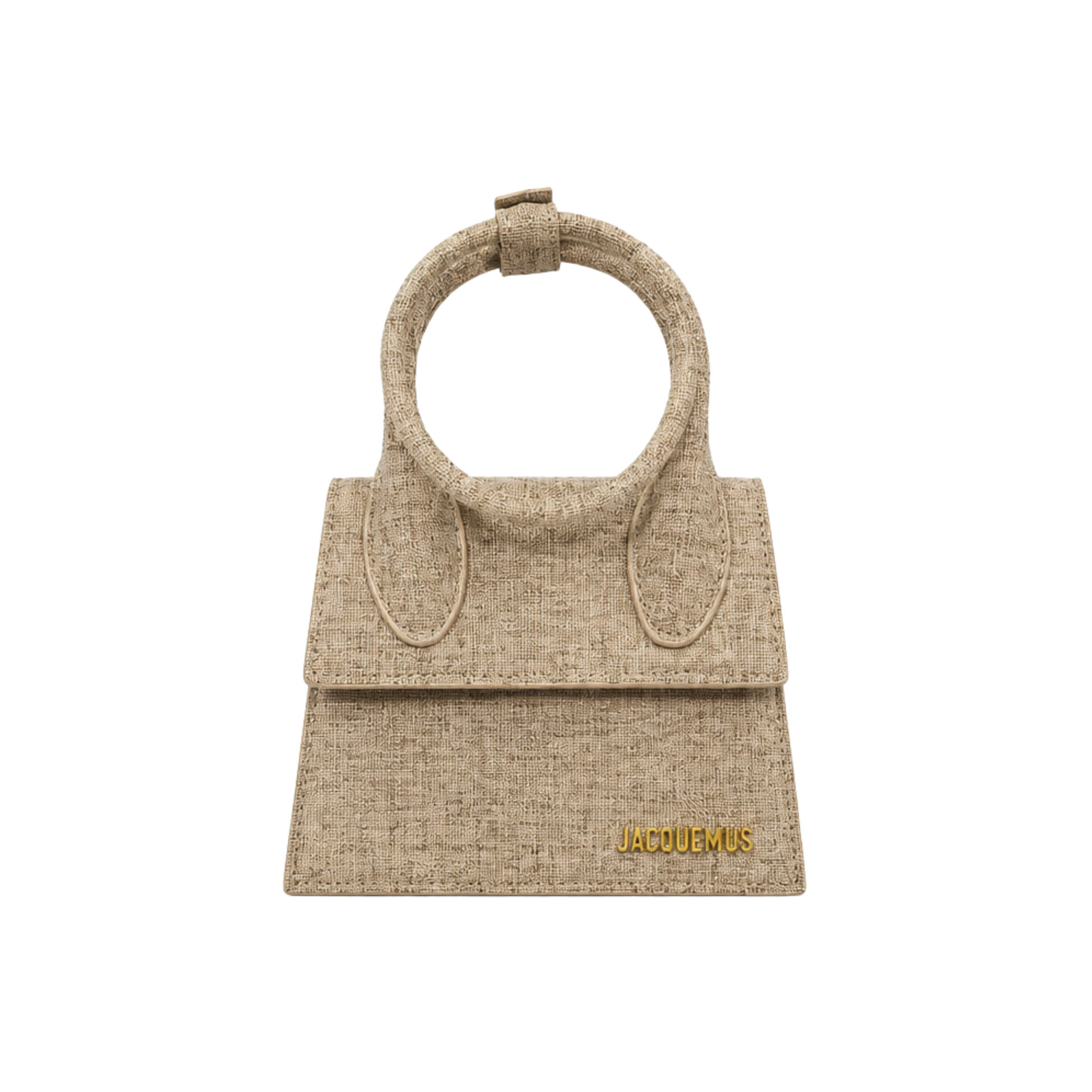 Jacquemus Le Chiquito Noeud Beige Cotton Bag - image 1