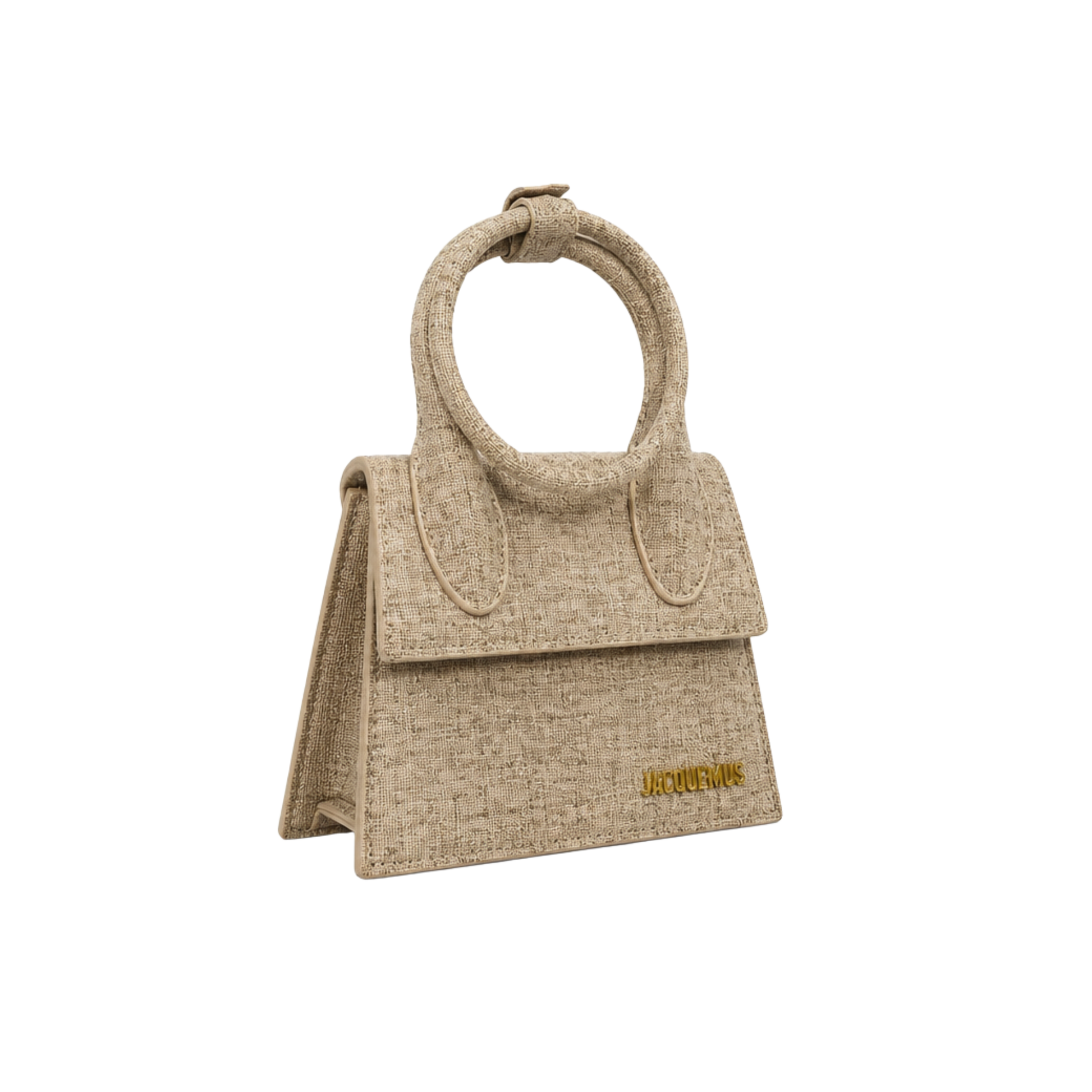 Jacquemus Le Chiquito Noeud Beige Cotton Bag - image 2