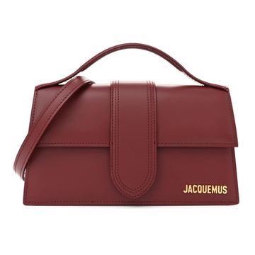 Jacquemus Leather Shoulder Bag – Burgundy & Dark Brown - View 1