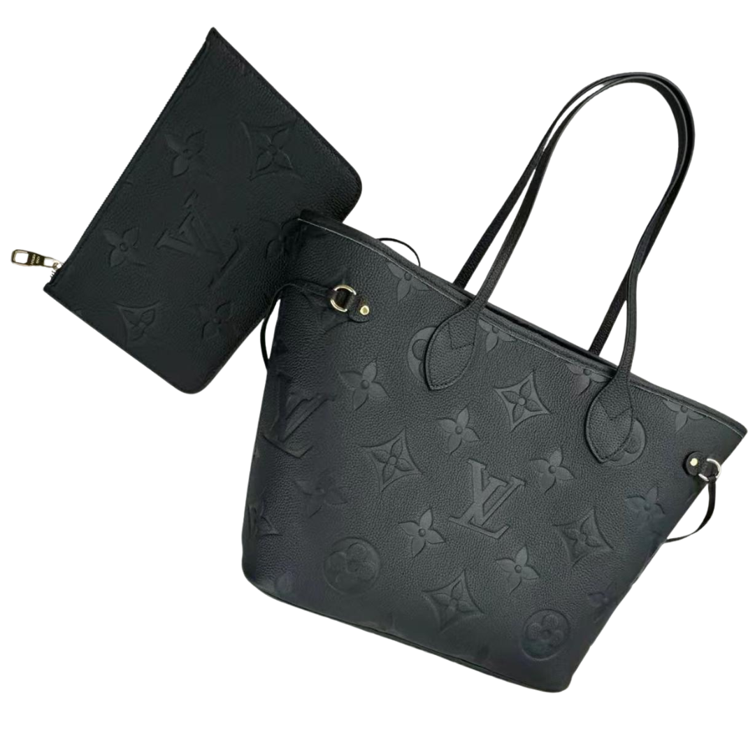 Louis Vuitton Neverfull MM Bag – Black - View 3