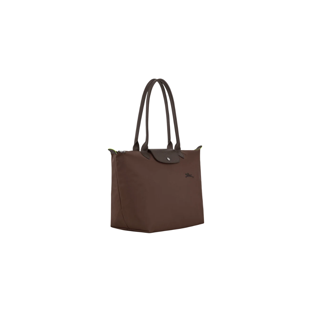 Longchamp Le Pliage Green Shoulder Tote – Mocha Brown - View 2