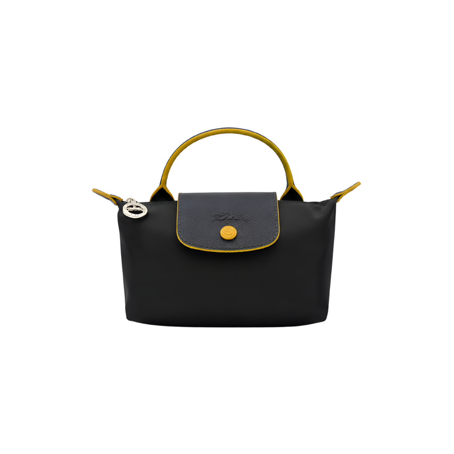 Longchamp Le Pliage Original Handbag – Black & Gold - View 1