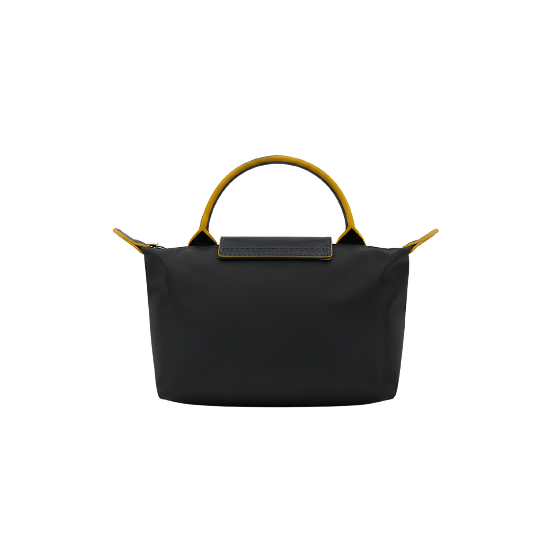 Longchamp Le Pliage Original Handbag – Black & Gold - View 4