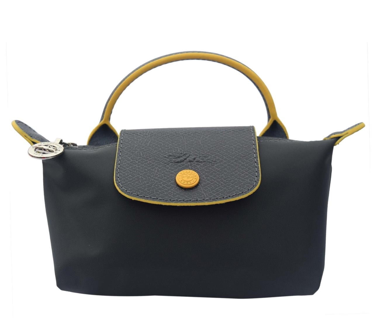 Longchamp Le Pliage Original Handbag – Black & Gold - View 5