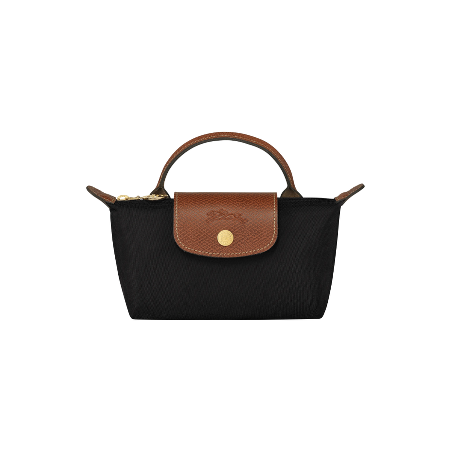 Longchamp Le Pliage Original Pouch – Black & Brown - View 1