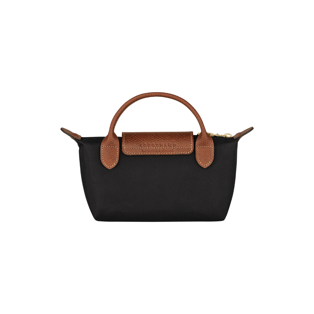 Longchamp Le Pliage Original Pouch – Black & Brown - View 3