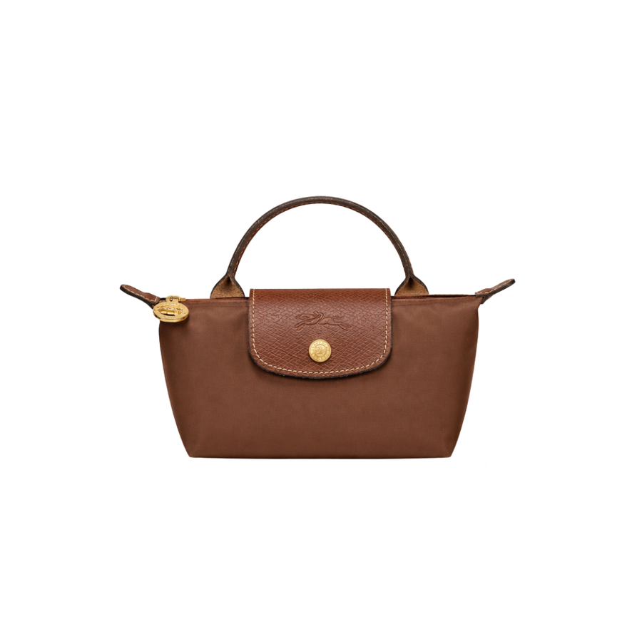 Longchamp Le Pliage Original Pouch with Handle – Brown - View 1
