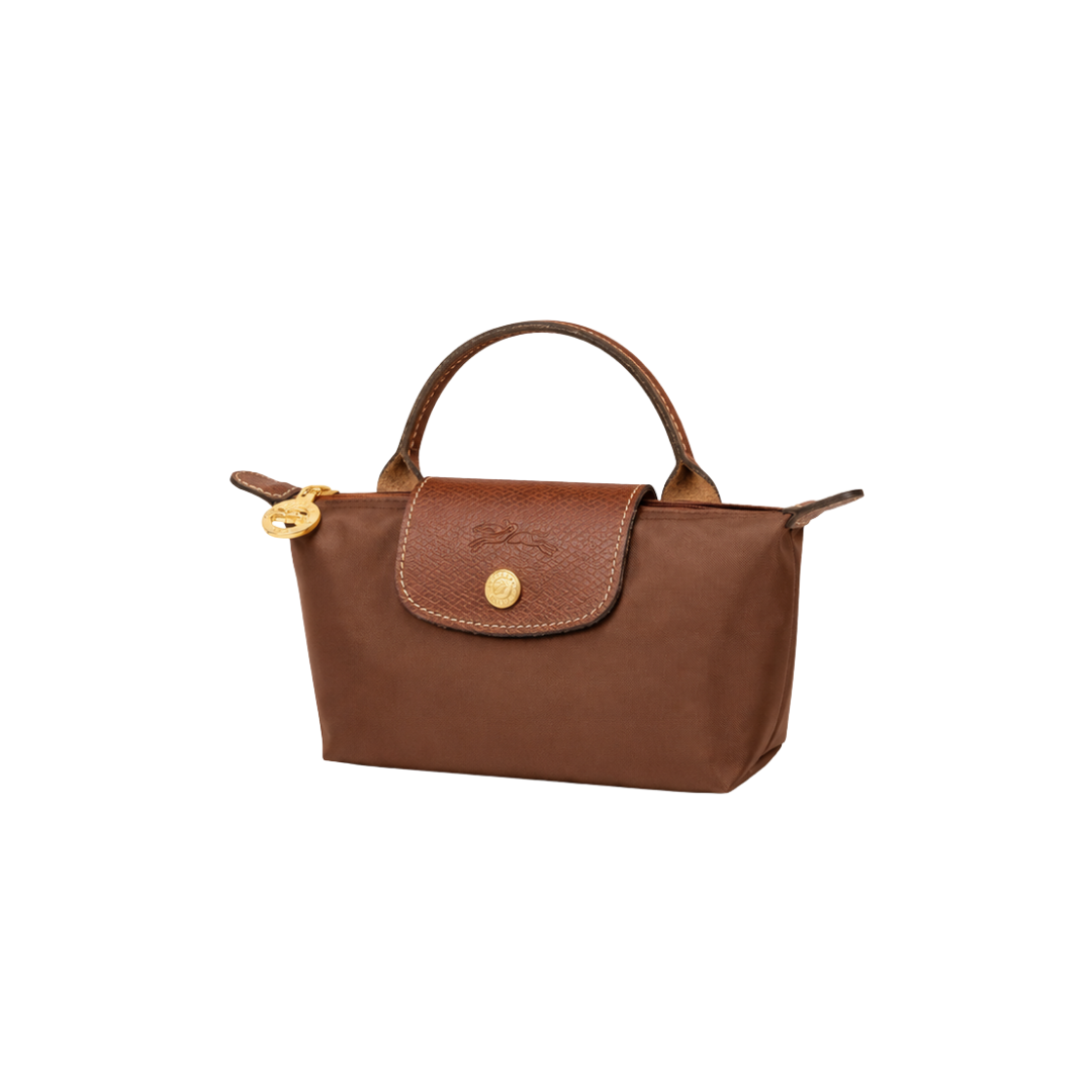 Longchamp Le Pliage Original Pouch with Handle – Brown - View 2