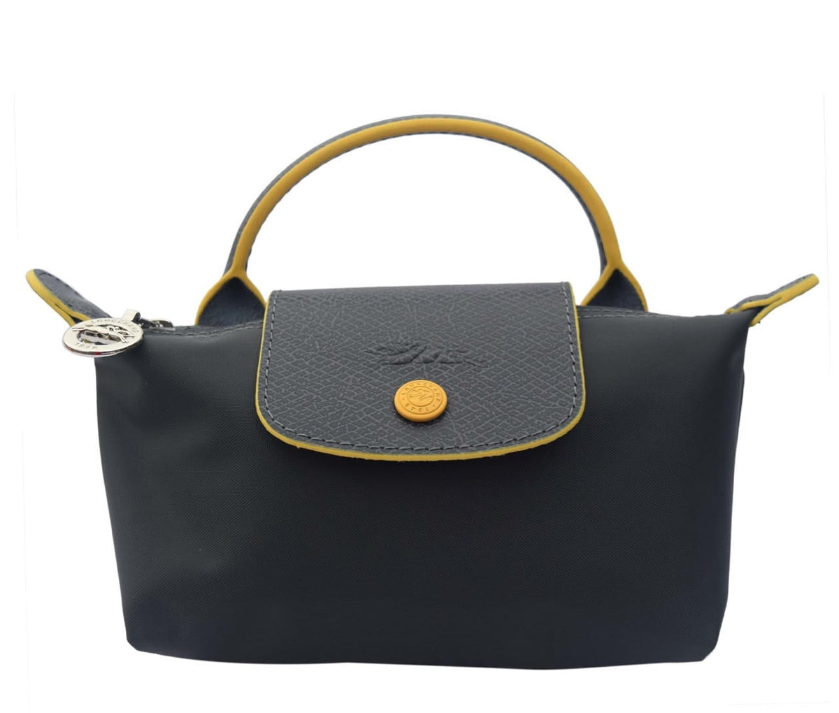 Longchamp Bag – Dark Grey & Yellow - View 1