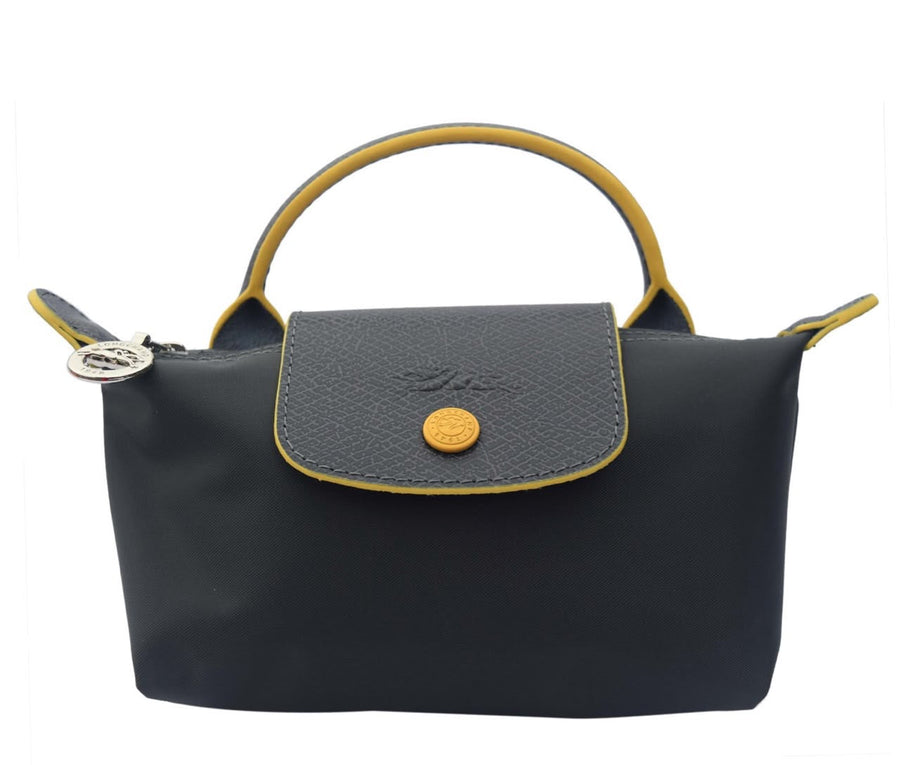 Longchamp Bag – Dark Grey & Yellow - View 1