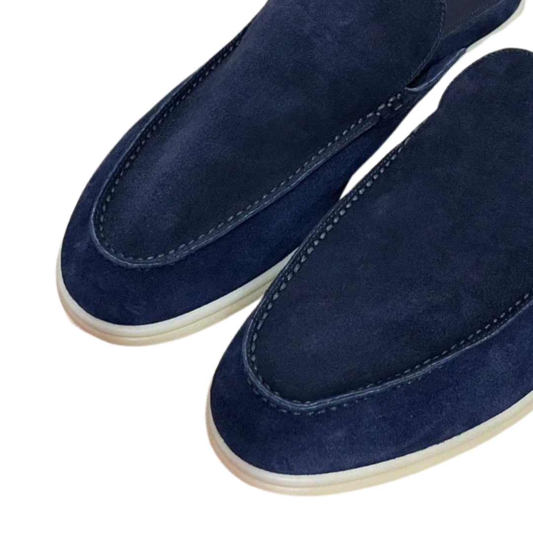 Loro Piana Babouche Walk Shoes – Dark Navy Suede - View 2