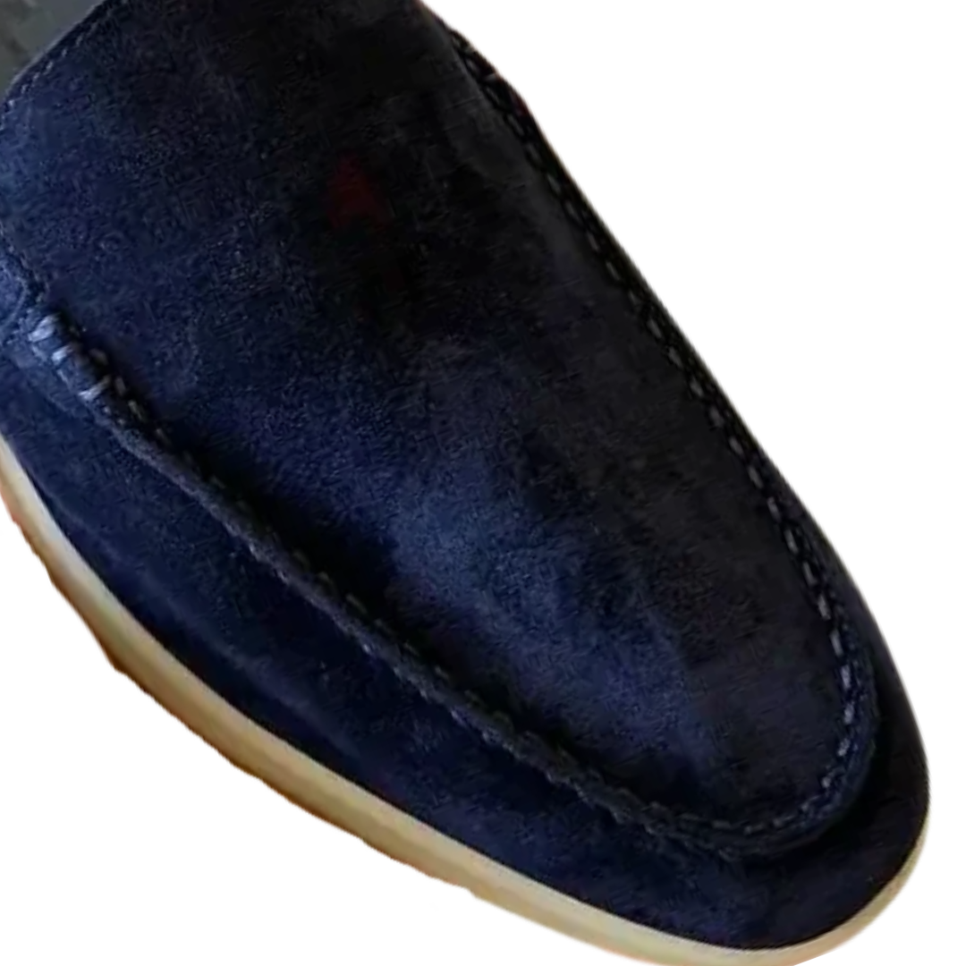 Loro Piana Babouche Walk Shoes – Dark Navy Suede - View 3